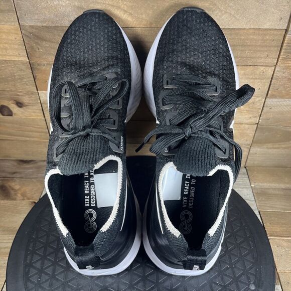 Nike Men’s size 7.5 React Infinity FK Flyknit Running Shoes Athletic Black - Picture 5 of 11